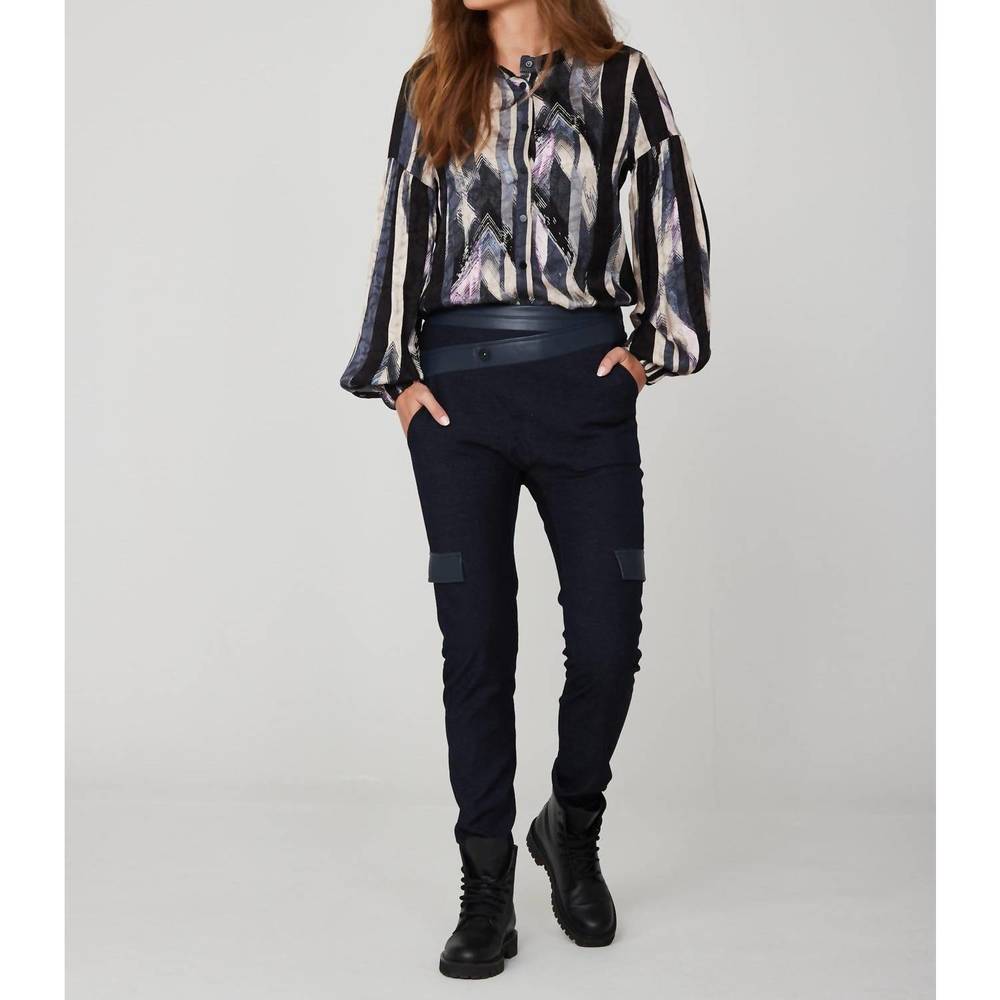 NEW NU DENMARK karen shirt in black mix - Picture 2 of 6
